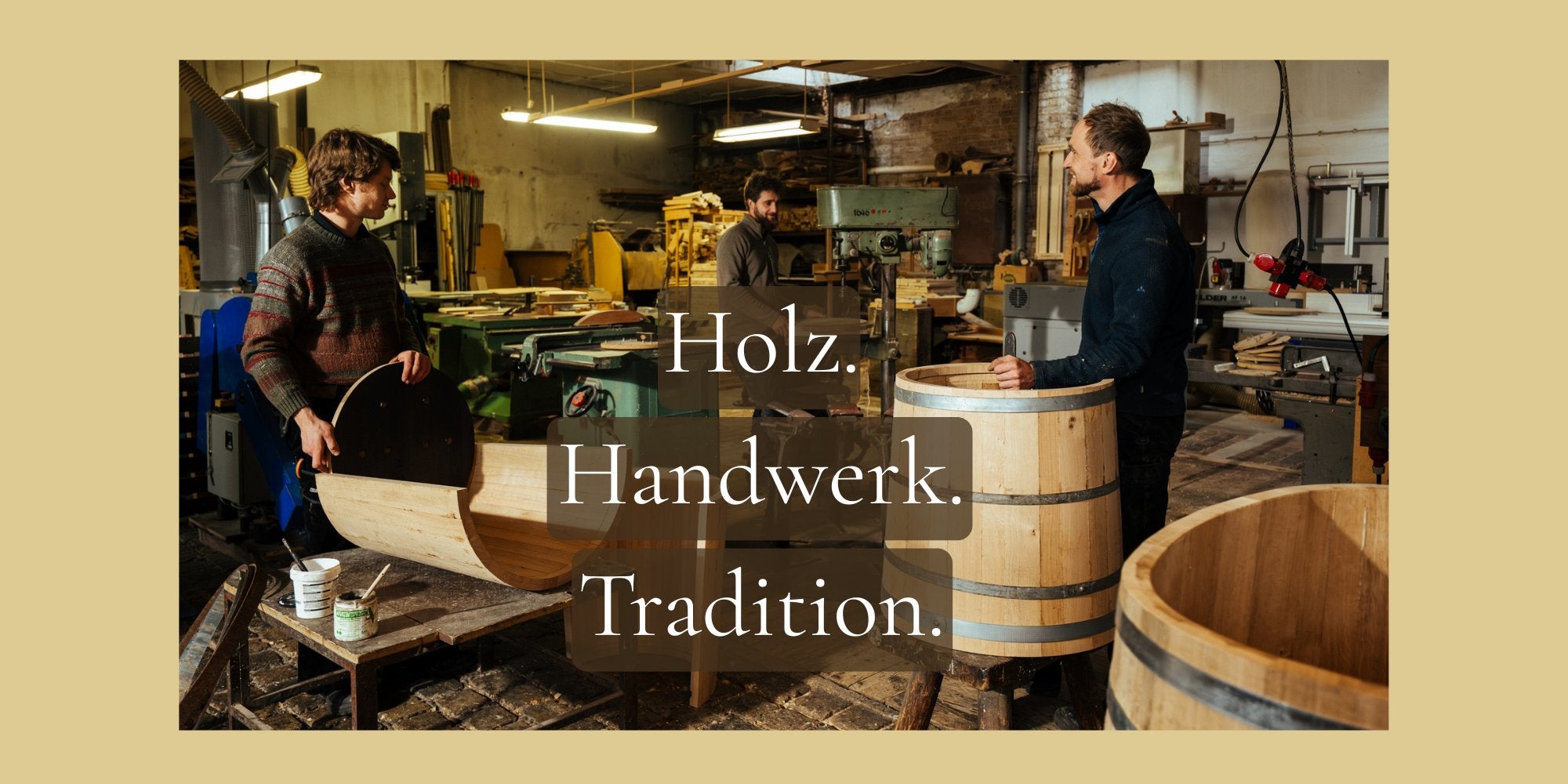 Produktion von Pflanzkübeln aus Eiche - Holz. Handwerk. Tradition.